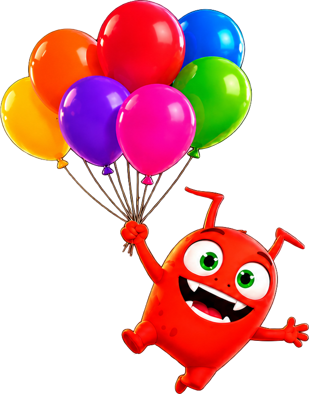 Red Monster Balloons