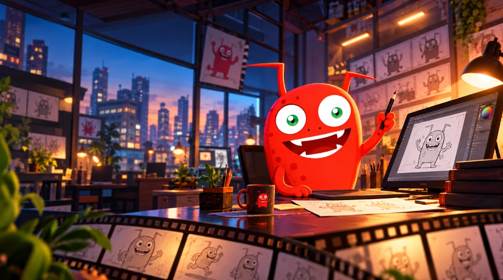 Final Colored 2D Animation Render